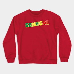 Senegal Vintage style retro souvenir Crewneck Sweatshirt